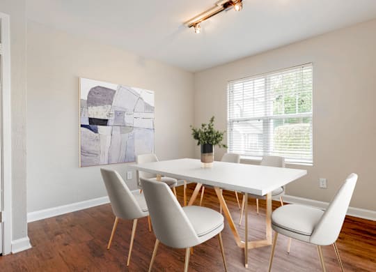 Well Lite Dining Room at Central on the Green Apartment Homes, North Carolina