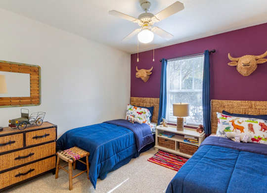 Bedroom With Bathroom View at Central on the Green Apartment Homes, Raleigh