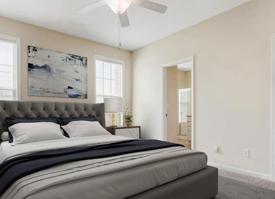 Master Bedroom at Ashley Court Apartments, Charlotte, North Carolina
