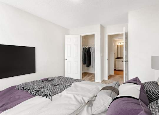 Gorgeous Bedroom at The Grayson Apartment Homes, Charlotte, North Carolina