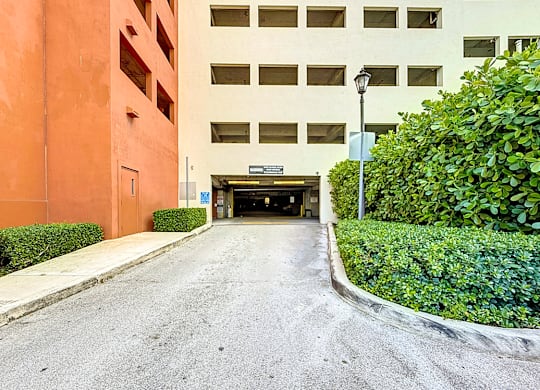 parking garage entrance