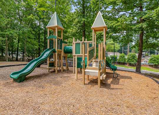 playground with trees in the background