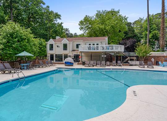 swimming pool with sundeck