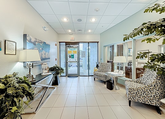 leasing office lounge