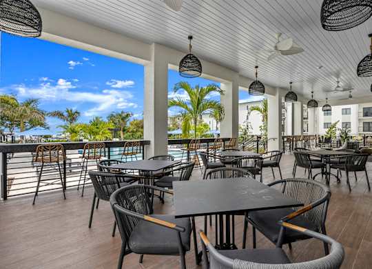 a restaurant or other place to eat at the resort at longboat key club