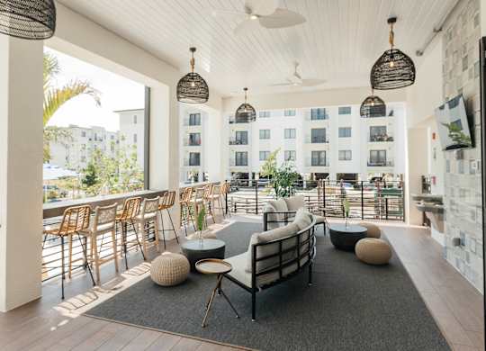 outdoor lounge seating