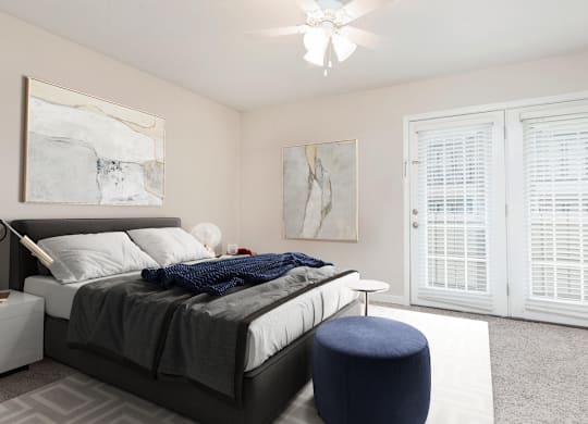 Bedroom With Closets at Central on the Green Apartment Homes, Raleigh, 27604