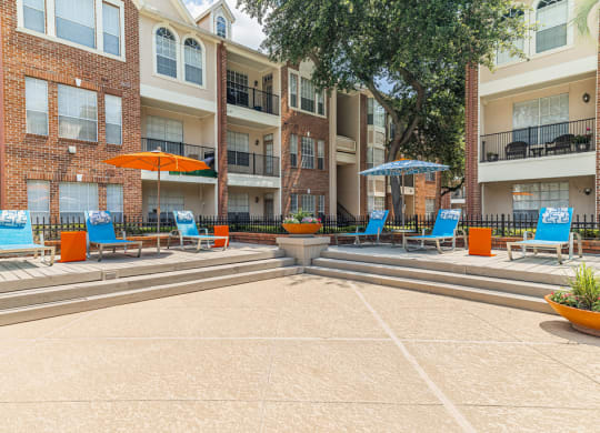 sundeck with lounge chairs