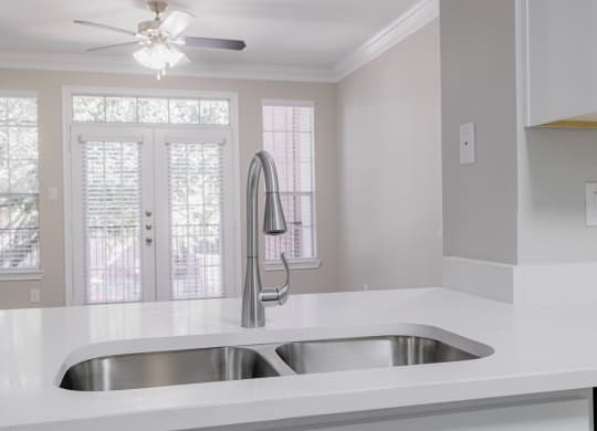 kitchen with double-basin sink