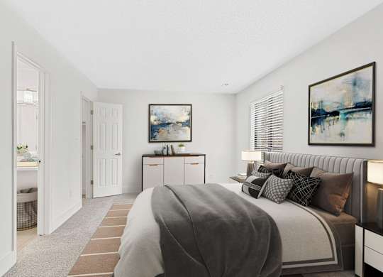 Large Comfortable Bedrooms With Closet at Woodlyn on the Green Apartment Homes, Cary, 27513