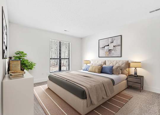 Large Comfortable Bedrooms at Woodlyn on the Green Apartment Homes, North Carolina