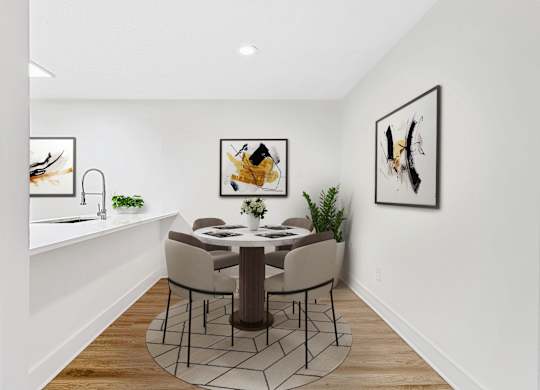 Dining Room at Woodlyn on the Green Apartment Homes, Cary, North Carolina
