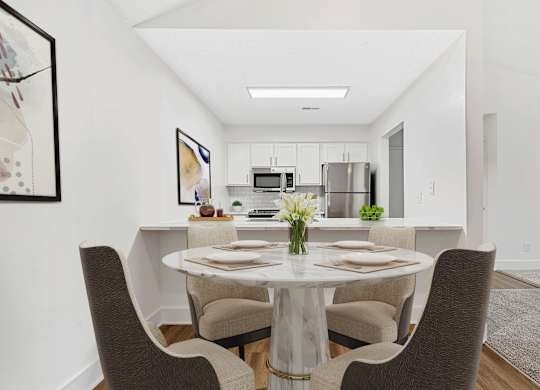 Elegant Dining Space at Woodlyn on the Green Apartment Homes, Cary, NC