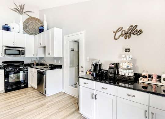 Modern Kitchen at Woodlyn on the Green Apartment Homes, Cary, NC, 27513