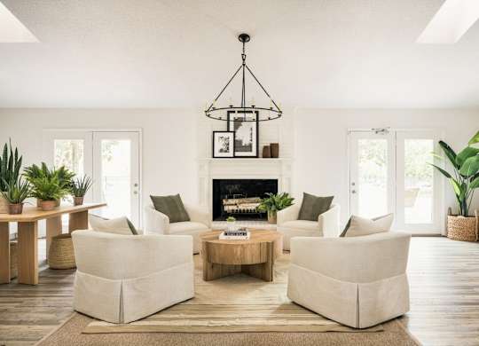 Fireplace Lounge at Woodlyn on the Green Apartment Homes, Cary, NC, 27513