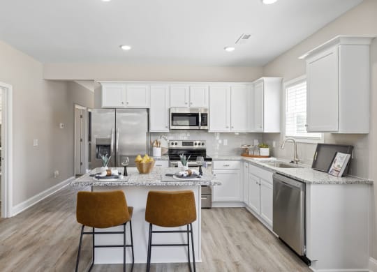 Kitchen with breakfast bar
