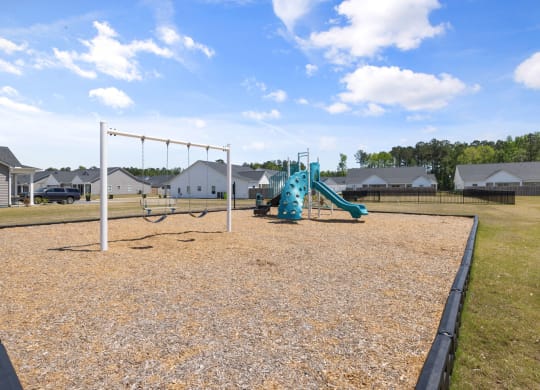 Playground with swings and slides