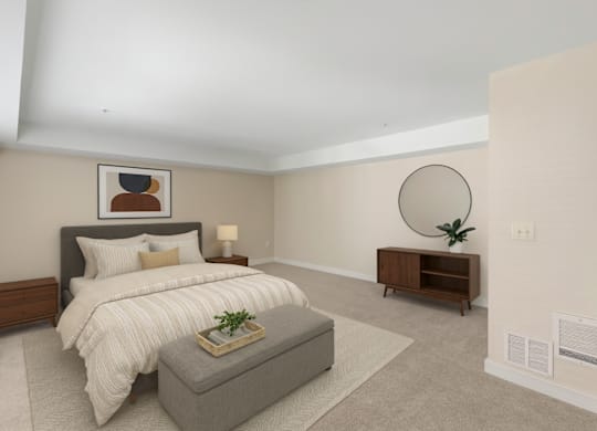 Spacious Bedroom at Excalibur Apartment Homes, Washington