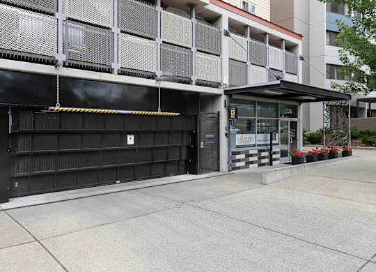 Property Garage Door Leading to Underground Parking at Villaggio Apartment Homes, Washington