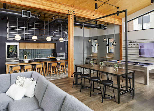 Clubhouse With Kitchen at Postmark Apartments, Washington