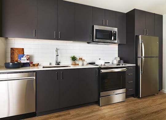 Stylish Kitchens at Postmark Apartments, Shoreline