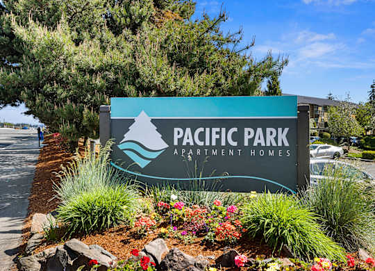 Property Signage at Pacific Park Apartment Homes, Edmonds, WA