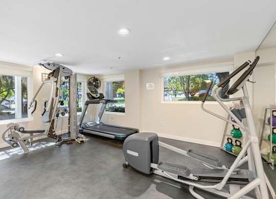 Spacious Fitness Facility with Large Oversized Windows at Sir Gallahad Apartment Homes, Washington
