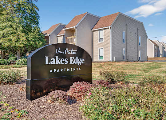 A sign at Lakes Edge Apartments, Greensboro, 27409