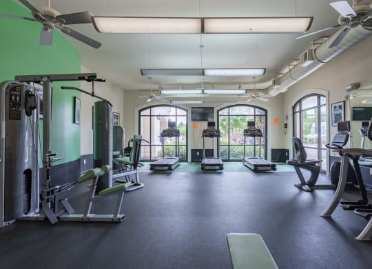 Fitness Center  at The Villagio Apartments, Fayetteville