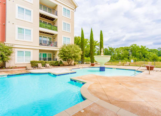 Pool view at The Villagio  at The Villagio Apartments, Fayetteville, North Carolina