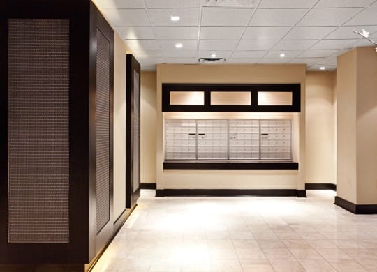 View of the Mailboxes In Lobby at Columbia Uptown, Washington, 20009