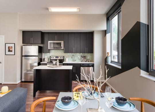 Stainless Steel Appliances In Kitchen at The George, Wheaton