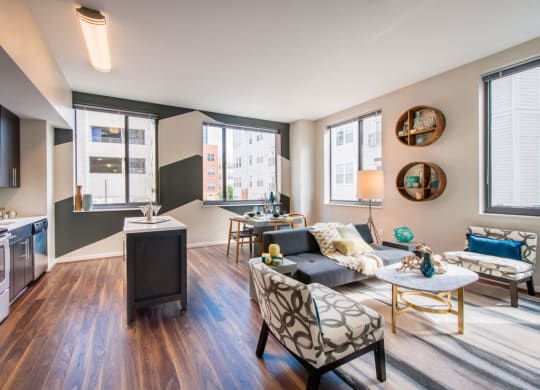 High Ceilings Living Space at The George, Wheaton, 20902