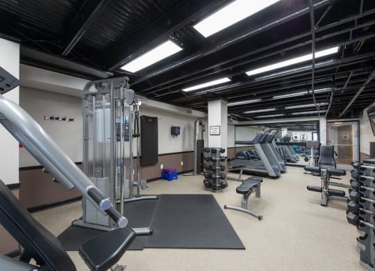 Fully Equipped Fitness Center at Park Georgetown, Arlington, VA