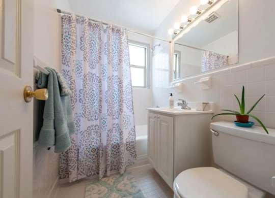 Custom Framed Bathroom Mirrors at Park Georgetown Apartments, Arlington, VA
