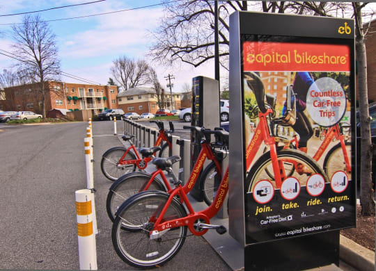 View from Capital Bike Share at Park Georgetown at Park Georgetown, Arlington, Virginia