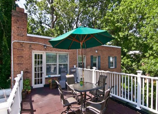 View from large patio area at Park Georgetown at Park Georgetown, Arlington, 22209