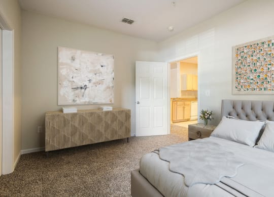 Bedroom at Village on the Lake Apartments, Spring Lake, North Carolina