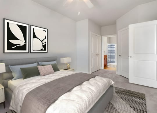 Bedroom at The Villagio Apartments, Fayetteville, 28303