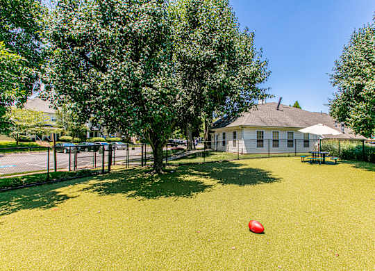 Green lawn at Saratoga Square, Springfield
