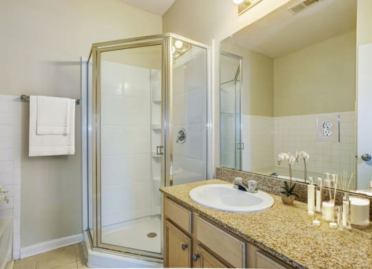 Modern Bathroom at Village on the Lake Apartments, Spring Lake, North Carolina