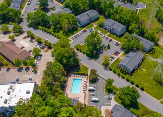 Aerial View at West Pointe Apartments, Burlington, North Carolina