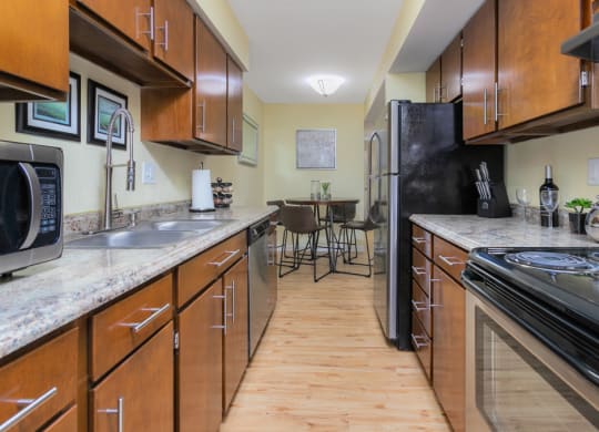 Kitchen at West Pointe Apartments, Burlington, NC