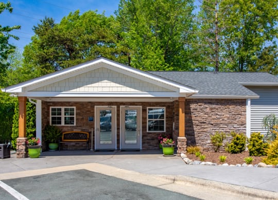 Leasing Office Exterior at West Pointe Apartments, Burlington, NC, 27215