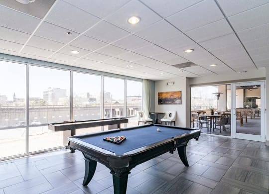Billiards Table In Clubhouse at The Maywood, Oklahoma