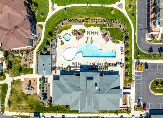 Aerial View Of Pool at Arbour Commons, Westminster, CO, 80023