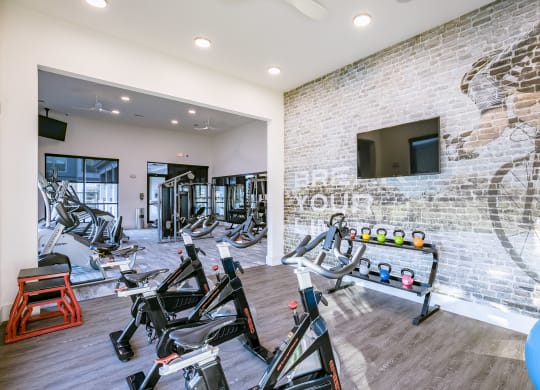 High Endurance Fitness Center at Cue Luxury Apartments, Cypress, TX, 77433