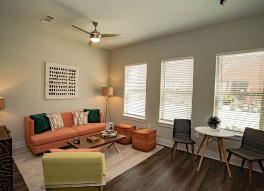 Spacious Living Room at The Collective NoDa, North Carolina, 28205