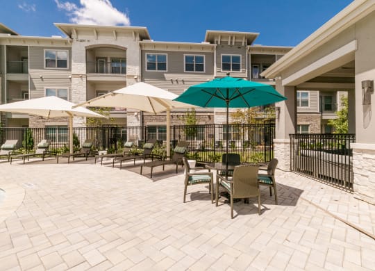 Outdoor Grill With Intimate Seating Area at Cue Luxury Apartments, Texas, 77433