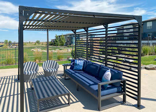 Shaded Patio at Arbour Commons, Colorado